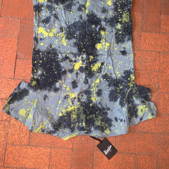 Brooklyn Cloth Blue Paint Splatter Tie Dye Tee - Picture 3 of 4